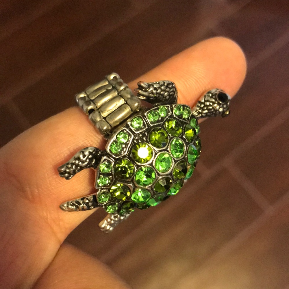 Large Turtle Cocktail Ring 🐢🤩